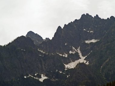buzul dağlar göl chelan washington state ABD bakan