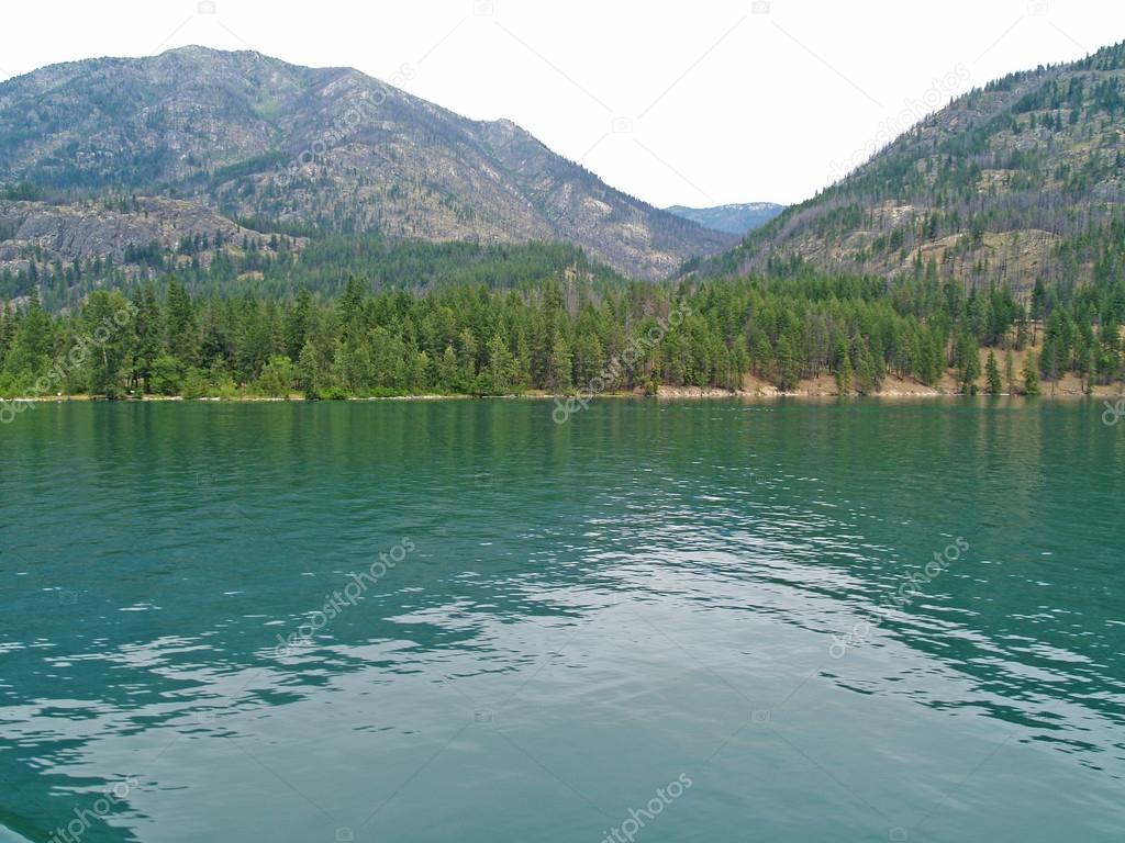 Mountains Overlooking Lake Chelan in Washington State USA