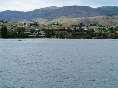 Göl chelan sahilde evleri washington ABD