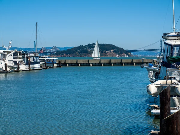 Barcos atracados na Marina de São Francisco — Fotografia de Stock