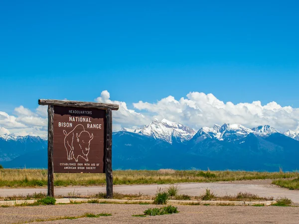 Bergblick von der nationalen Bisonkette — Stockfoto