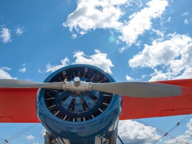 bir uçak pervanesi detay