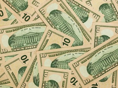 Bize on dolar bill arka plan