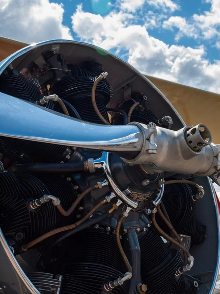 Detalle de una hélice de avión — Foto de Stock