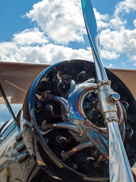 Detalj av en flygplan propeller — Stockfoto