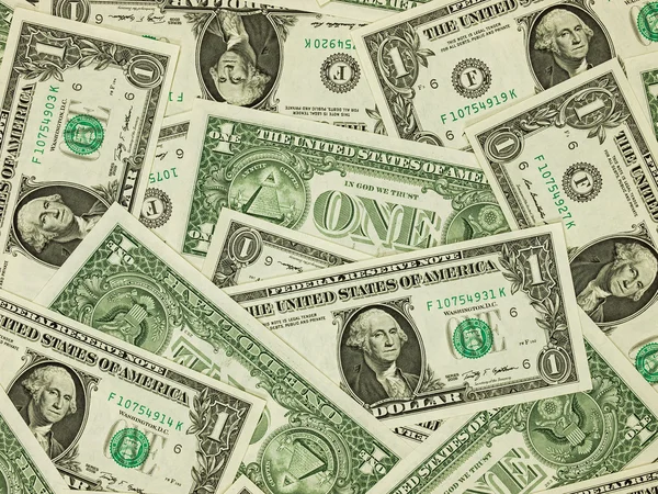 US One Dollar Bill fundo — Fotografia de Stock