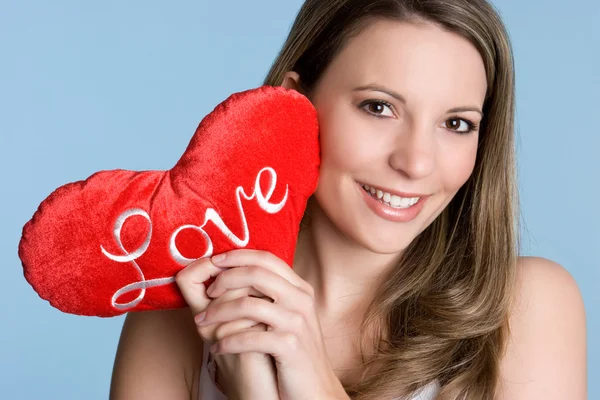 Amor Coração Mulher — Fotografia de Stock