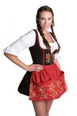 kadın giyiyor dirndl