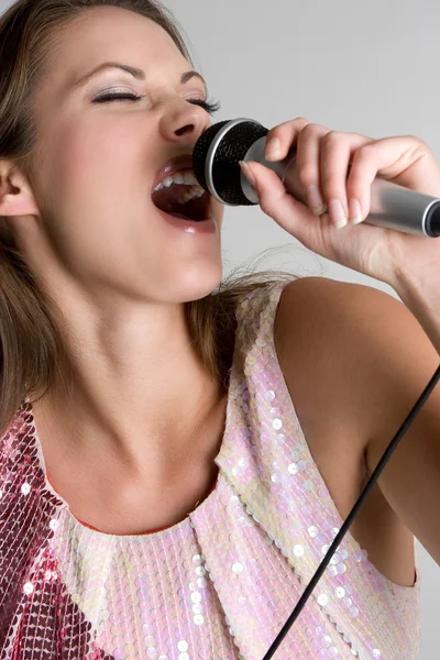 Beautiful Singing Girl — Stock Photo, Image