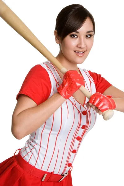 Krásný baseballový hráč — Stock fotografie