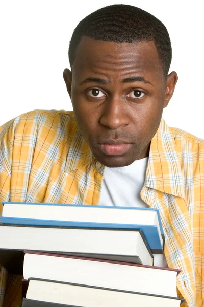 Estudante carregando livros — Fotografia de Stock