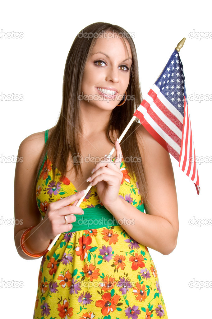 Flag Girl Stock Photo by ©keeweeboy 16627839