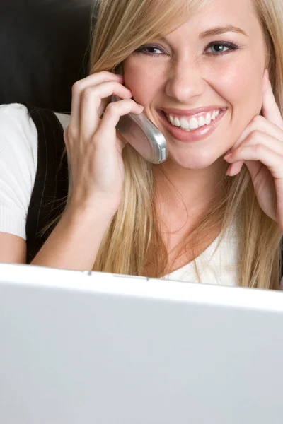 Businesswoman on the telephone — Stock Photo, Image