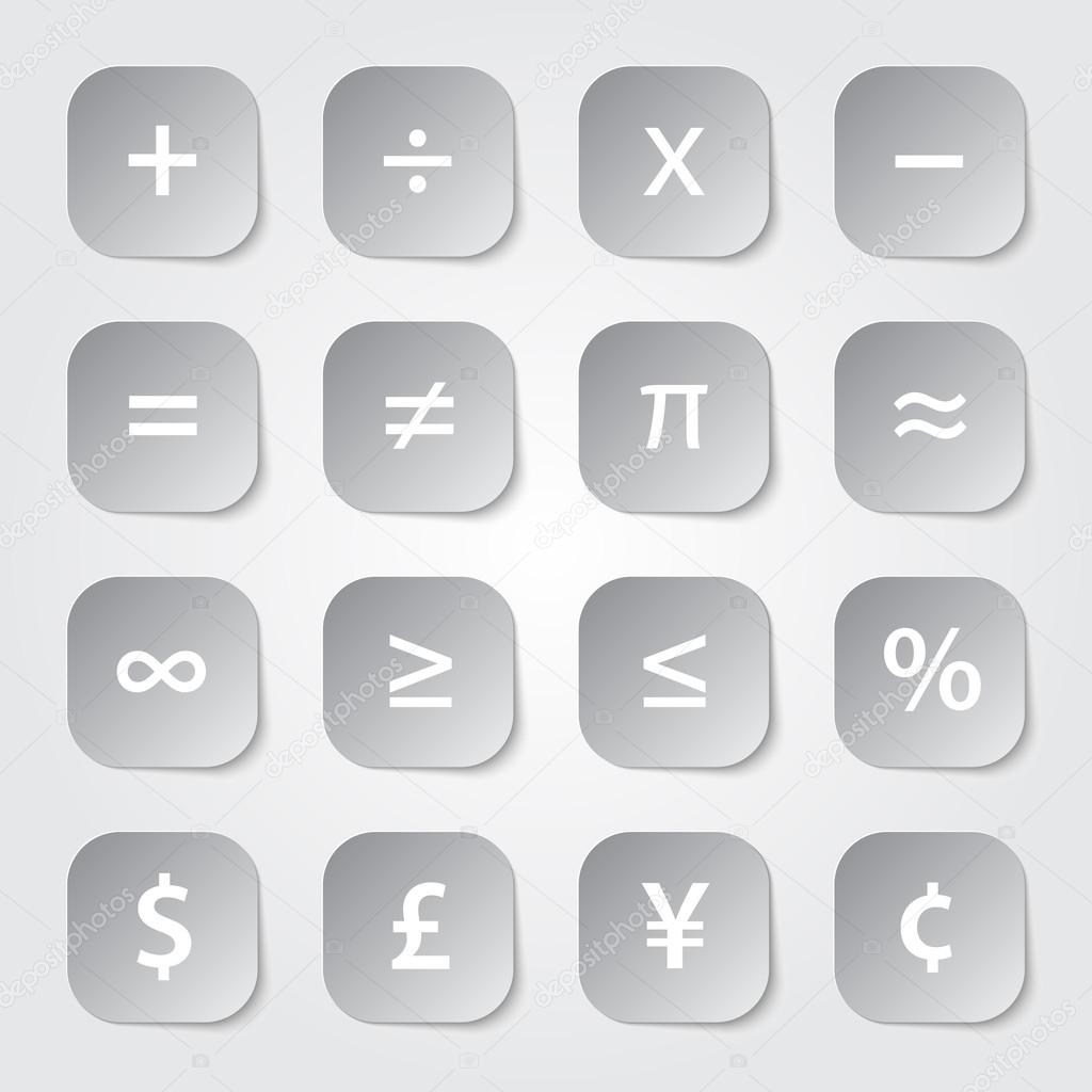 Math Financial Symbols