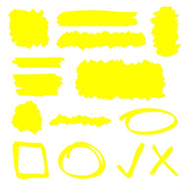 Highlighter Elements clipart