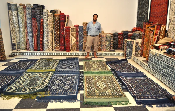 Carpet shop. Tunis. — Stock Photo, Image