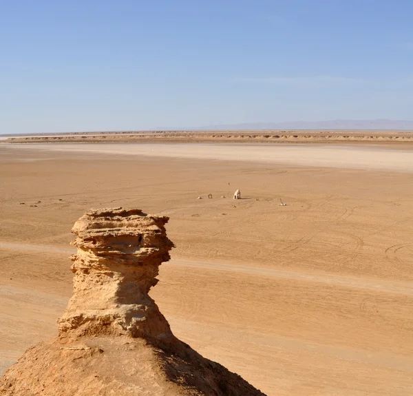 Landscape and scenery for "Star Wars". Sahara Desert. Tunis. — Stock Photo, Image