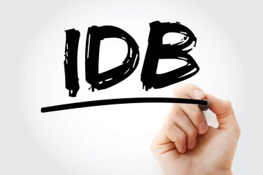 IDB - Endüstriyel Kalkınma Tahvil Kısaltması İşletme Konsepti