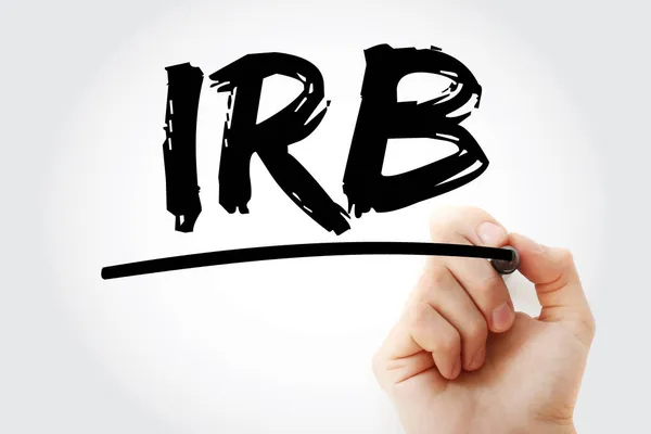 Irb Industrial Revenue Bond Acronim Markerem Koncepcja Biznesowa Backgroun — Zdjęcie stockowe