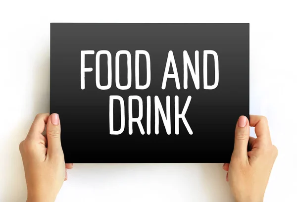 Food Drink Tekst Kaart Concept Achtergrond — Stockfoto