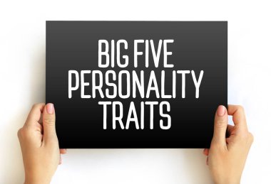 Büyük Beşli kişilik özellikleri - kişilik özellikleri için önerilen taksonomi veya gruplama, sunumlar ve raporlar için kart kavramı üzerine metin