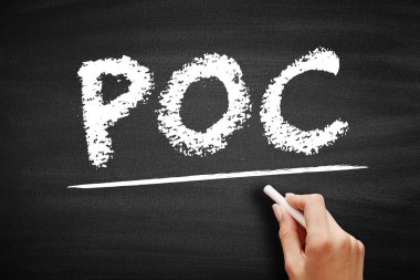 POC Kavram Kanıtı - belli bir metot veya fikrin hayata geçirilmesi, onun uygulanabilirliğini, kısaltma metni kavramını karatahta göstermek için