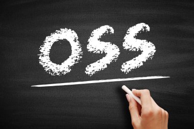 OSS Operasyonel Destek Sistemi - telekomünikasyon hizmeti sağlayıcıları tarafından ağlarını yönetmek için kullanılan bilgisayar sistemleri, karatahta kısaltma metni