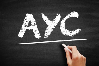 AYC - Kariyerinizin kısaltması, karatahta metin kavramı