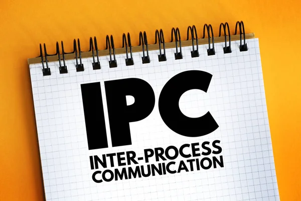 Ipc Inter Process Communication Стосується Механізмів Які Надає Операційна Система — стокове фото