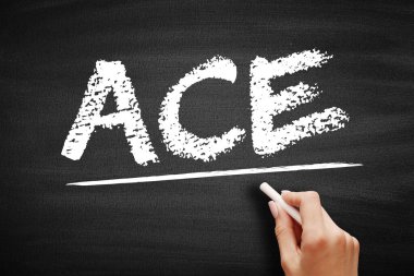 ACE Angiotensin Dönüştürme Enzimi - kan basıncını, karatahta kısaltma metnini kontrol eden Reninangiotensin sisteminin merkezi bileşeni