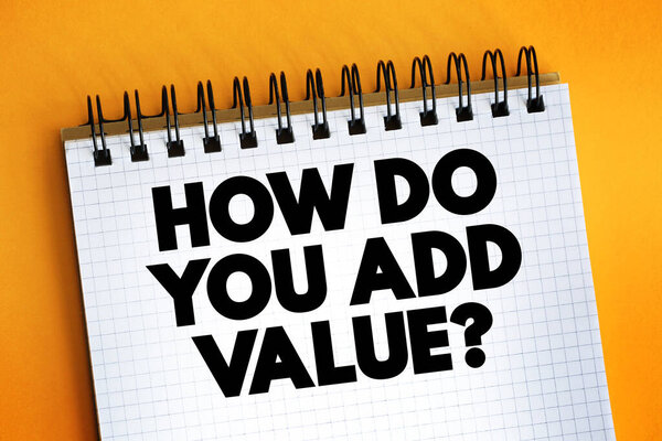 Как добавить ценность тексту на блокноте, на фоне концепции