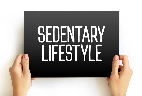 Sedentary Lifestyle Een Lifestyle Type Waarin Weinig Tot Geen Lichamelijke — Stockfoto