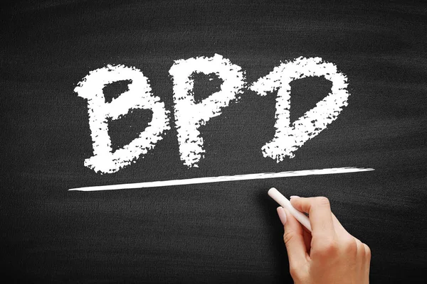 Bpd Borderline Personality Disorder Mental Health Disorder Impacts Way You — Stock Photo, Image