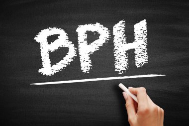 BPH İyi huylu Prostatik Hiperplazma - prostat bezinin büyüdüğü ve kanserli değil, karatahta kısaltması olan erkeklerde durum