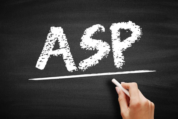 Asp Average Selling Price Average Price Which Particular Product Commodity — Stock Photo, Image