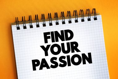 Not defterinde Tutku metnini bul, konsept arkaplan