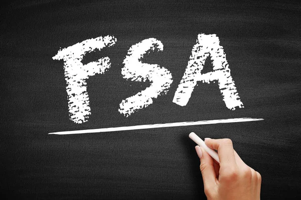 Fsa Financial Services Authority Acroniem Bedrijfsconcept Schoolbord — Stockfoto