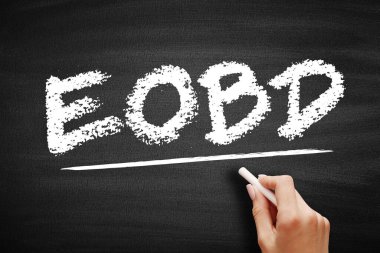 Eobd - İş Gününün Sonu kısaltması, karatahta iş kavramı