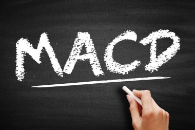 MACD Taşınması Ortalama Yakınsama Uyumsuzluğu - borsa fiyatlarının teknik analizinde kullanılan ticaret göstergesi, karatahta kısaltma metni