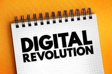 Dijital devrim - mekanik ve analog elektronik teknolojiden dijital elektroniğe geçiş, not defterindeki metin kavramı