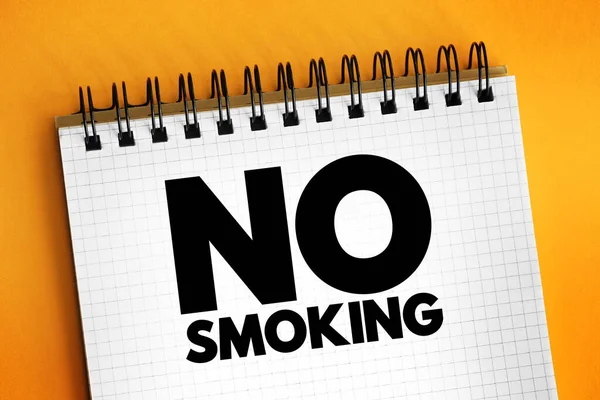 Smoking Text Notepad Health Concept Background — Stock Photo, Image