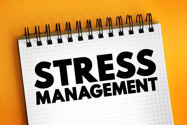 Stress Management Ampio Spettro Tecniche Psicoterapie Volte Controllare Livello Stress — Foto Stock