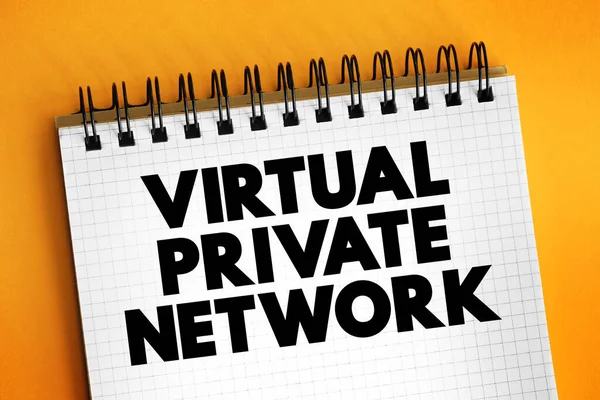 Virtual Private Network Krypteret Forbindelse Internettet Fra Enhed Til Netværk - Stock-foto