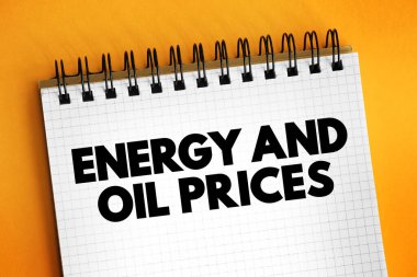 Not defterindeki Enerji ve Petrol Fiyatları metni, kavram arka planı