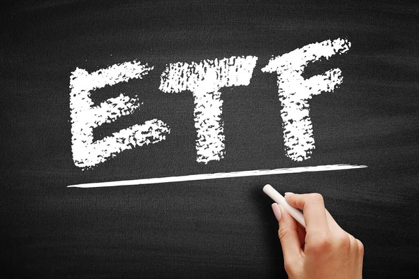Etf Exchange Traded Fund Tipo Fondo Inversión Producto Negociado Bolsa —  Fotos de Stock
