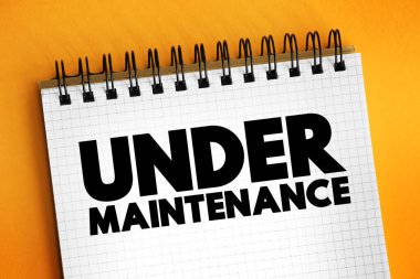 Not defterindeki Bakım metni altında, kavram arkaplanı