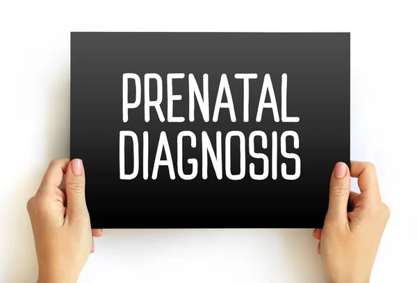 Diagnóstico Prenatal Detectar Problemas Con Embarazo Antes Posible Concepto Texto — Foto de Stock