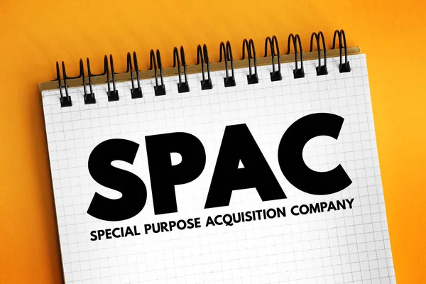 Spac Special Purpose Acquisition Company Холдингова Корпорація Перерахована Фондовій Біржі — стокове фото