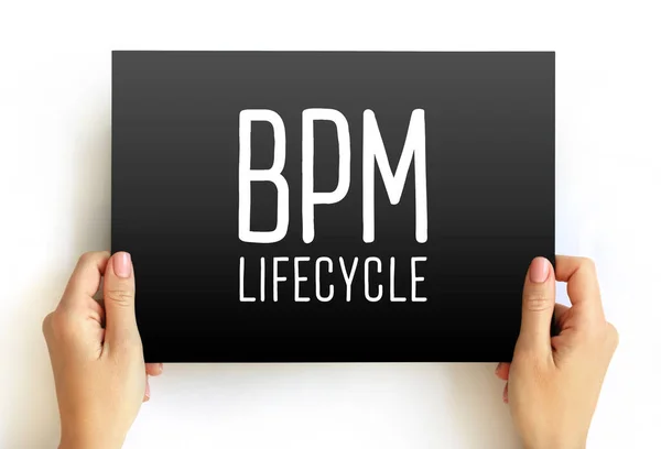 Bpm Lifecycle Стандартизує Процес Реалізації Управління Бізнес Процесами Всередині Організації — стокове фото