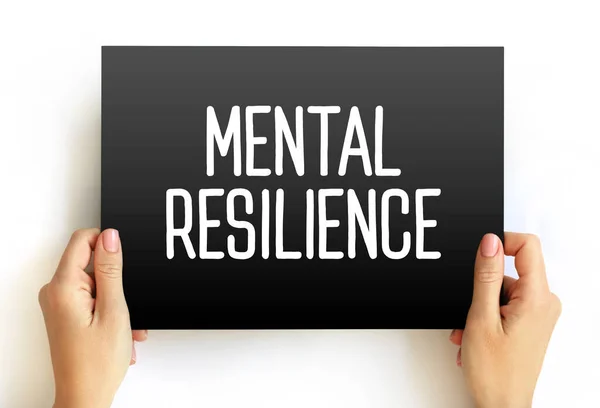 Resiliência Mental Capacidade Lidar Mental Emocionalmente Com Uma Crise Retornar — Fotografia de Stock